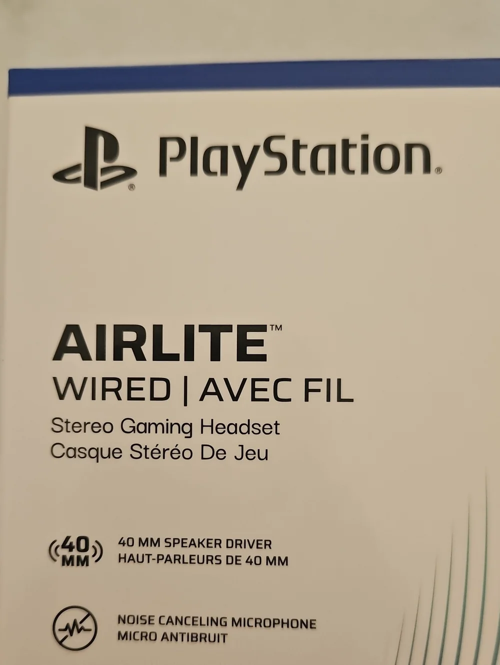 Sony Airlite Wired Gaming Headset - Light Blue